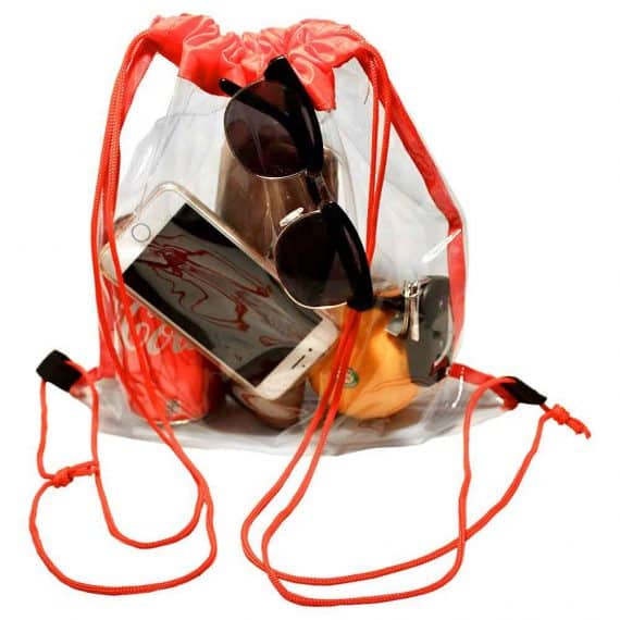 ClearDrawstringBag The Clear Bag Shop