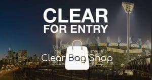 clear bag for entry